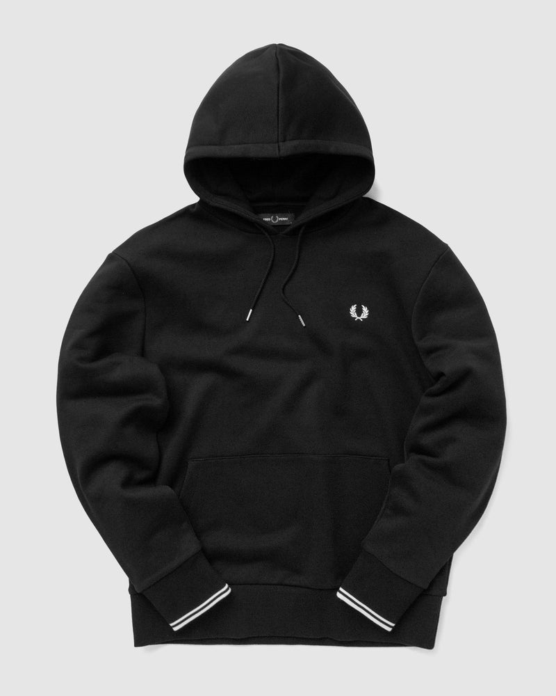 Fred Perry Tipped Hooded Sweatshirt Black