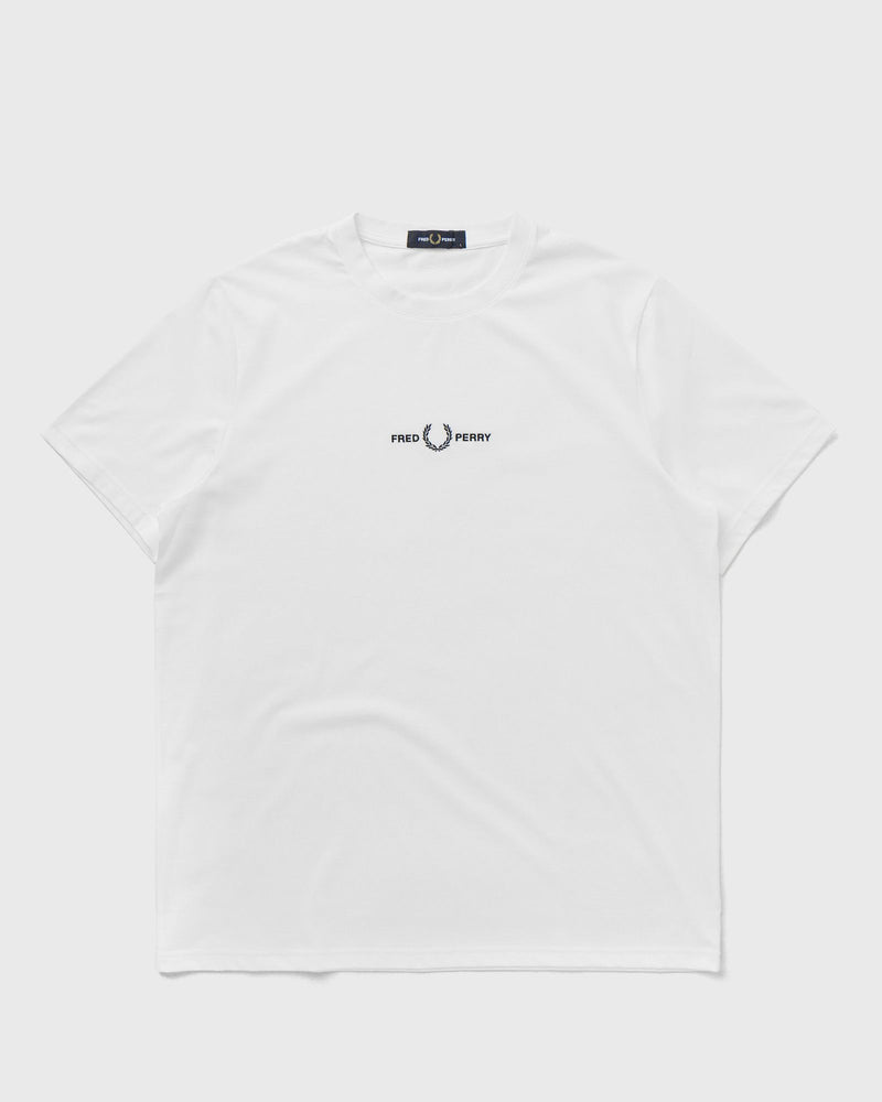 Fred Perry Embroidered T Shirt White