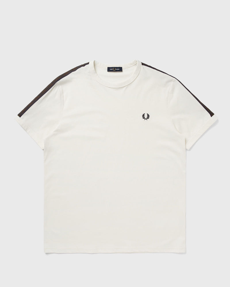 Fred Perry Contrast Tape Ringer T-Shirt Beige