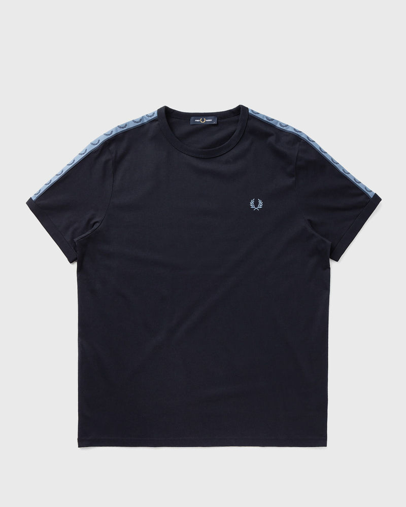Fred Perry Contrast Tape Ringer T-Shirt Blue