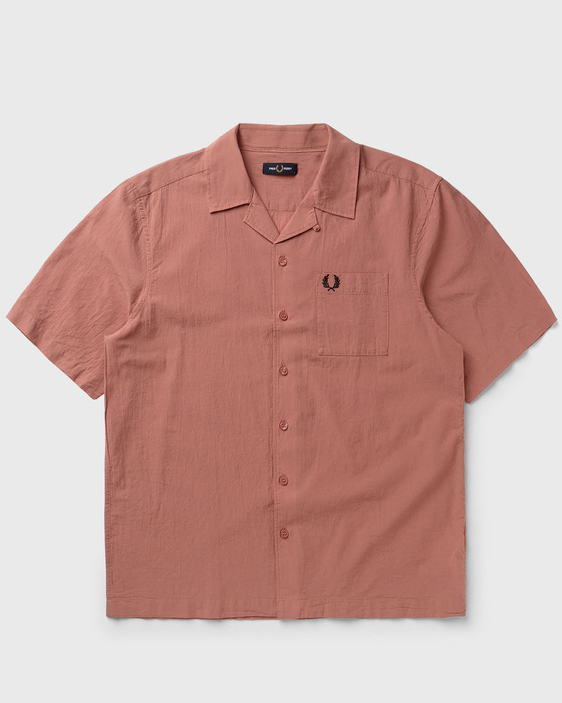 Fred Perry Lightweight Texture Revere Col Pink
