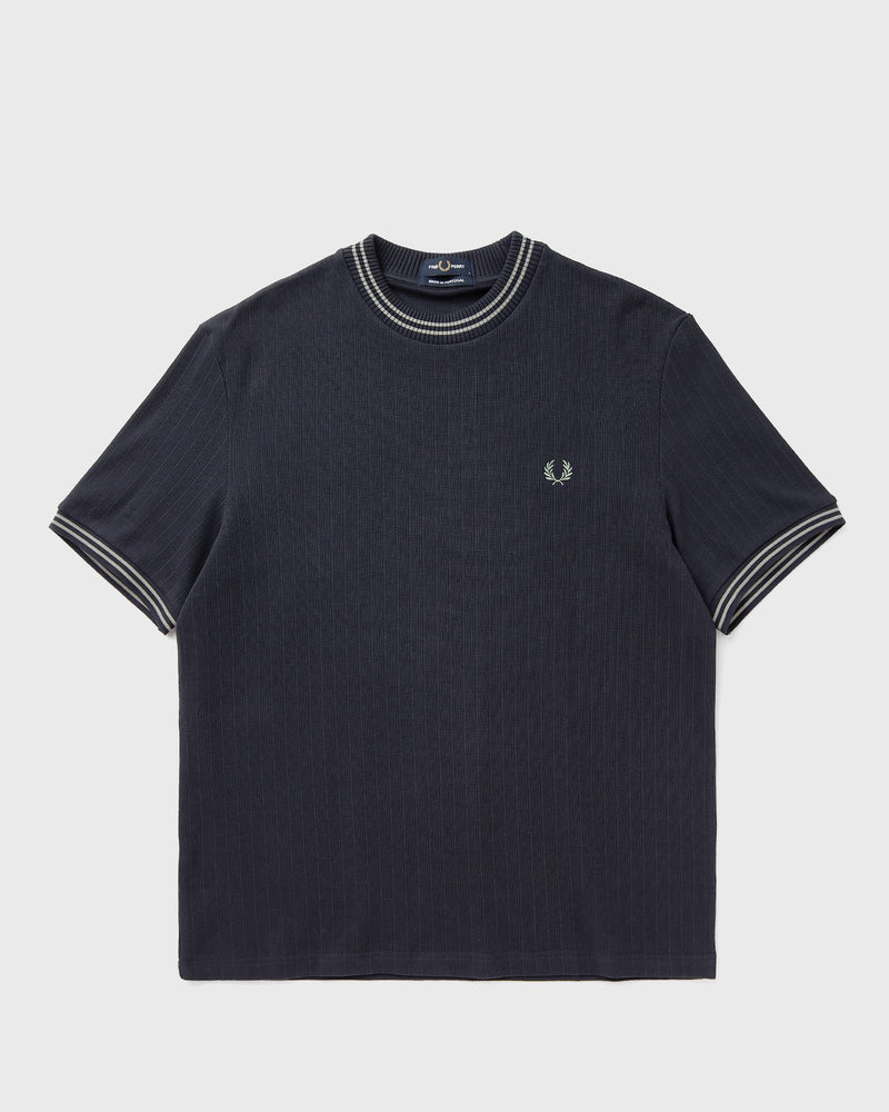 Fred Perry Ribbed Jersey T-Shirt Black