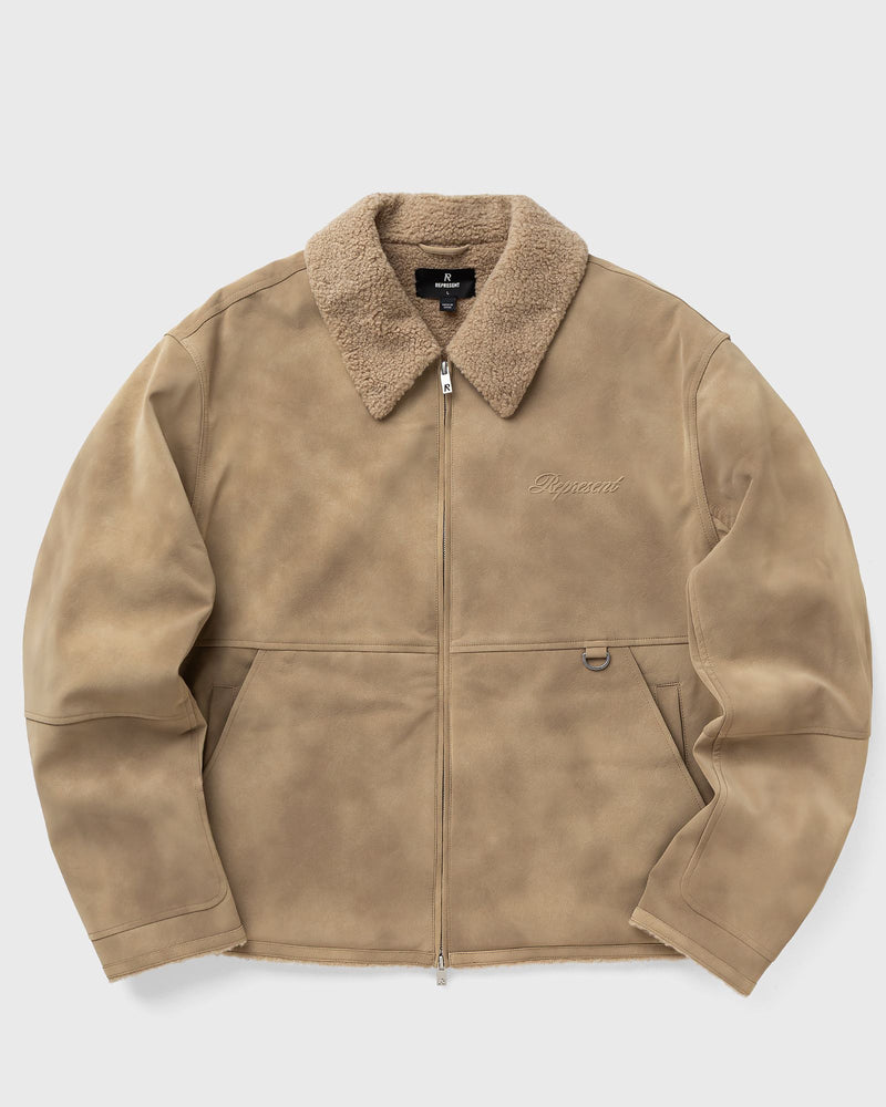 Represent Shearling Jacket Beige
