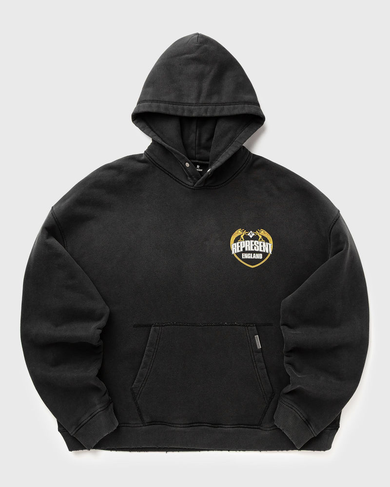 Represent Angel Border Hoodie Black