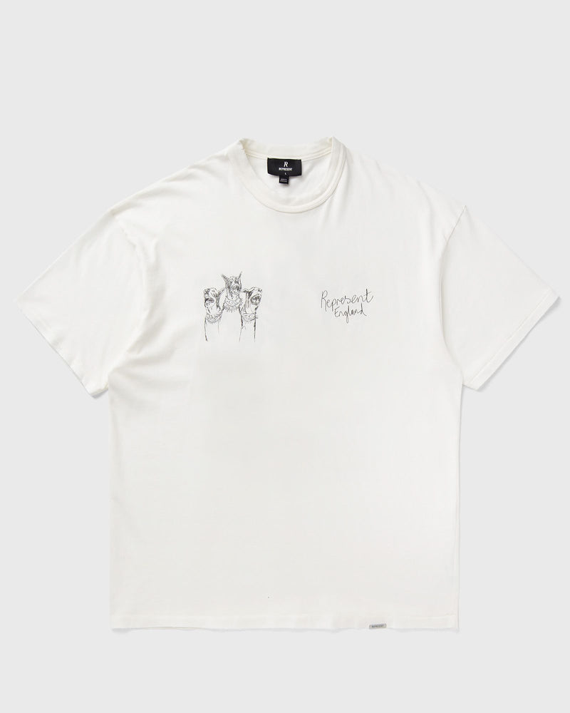 Represent Hand Drawn Thoroughbred Dogs T-Shirt White