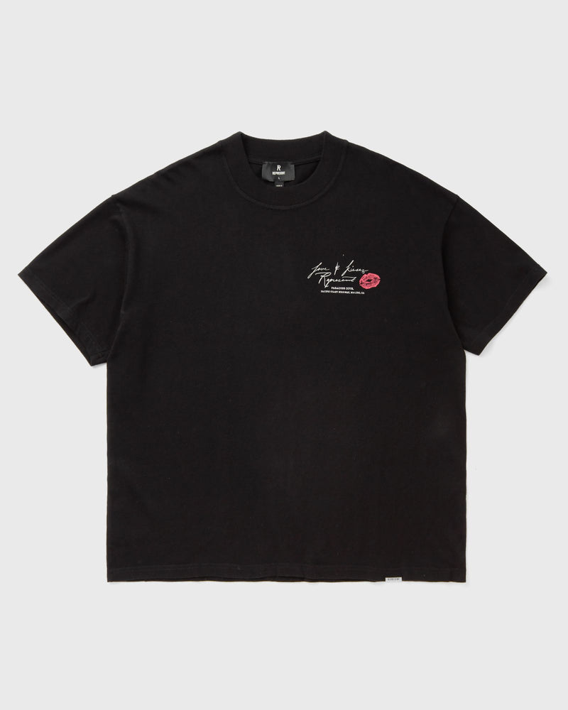 Represent Love and Kisses Tshirt Black
