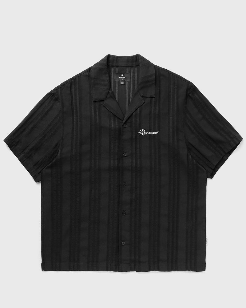 Represent Embroidered Bowling Shirt Black