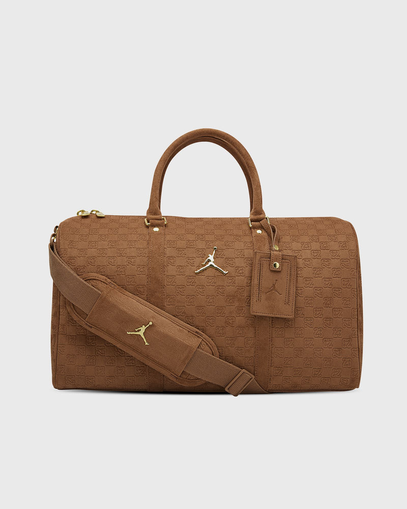 Jordan Suede Monogram Duffle M Brown