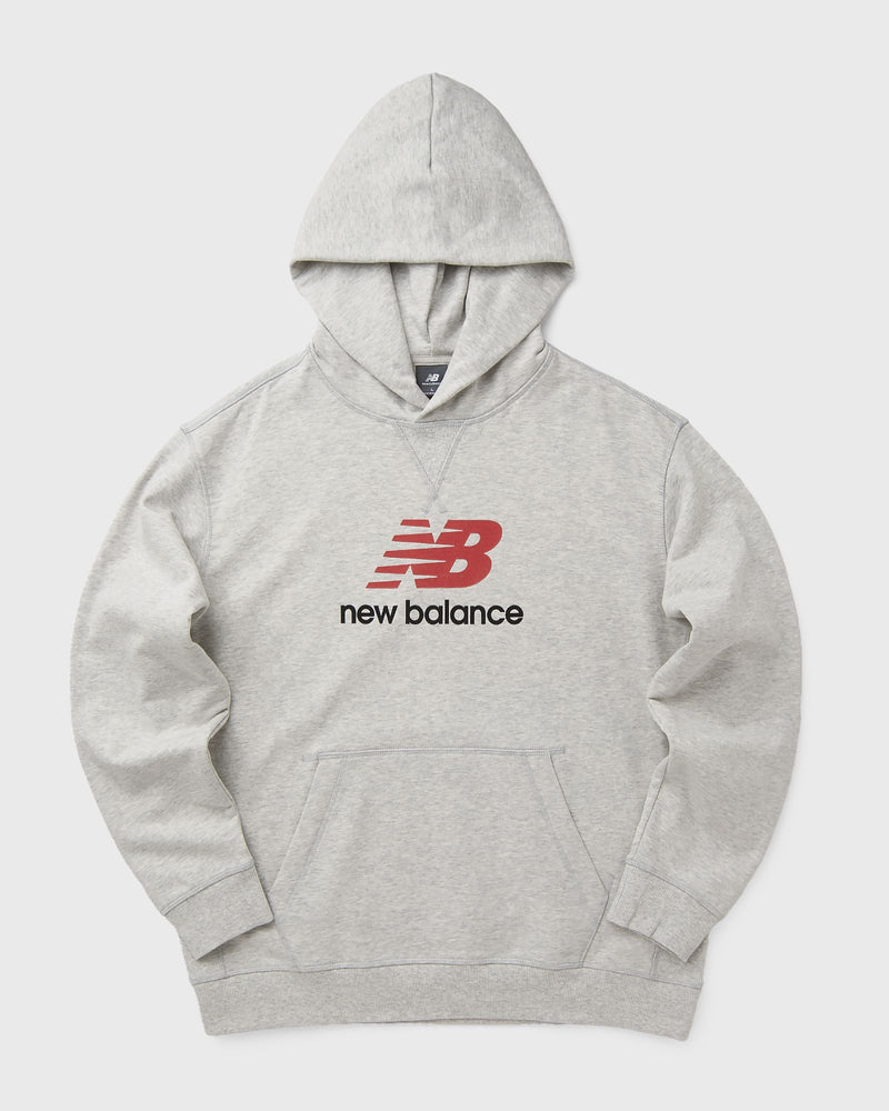 New Balance Athletics French Terry Logo Hoodie Grey