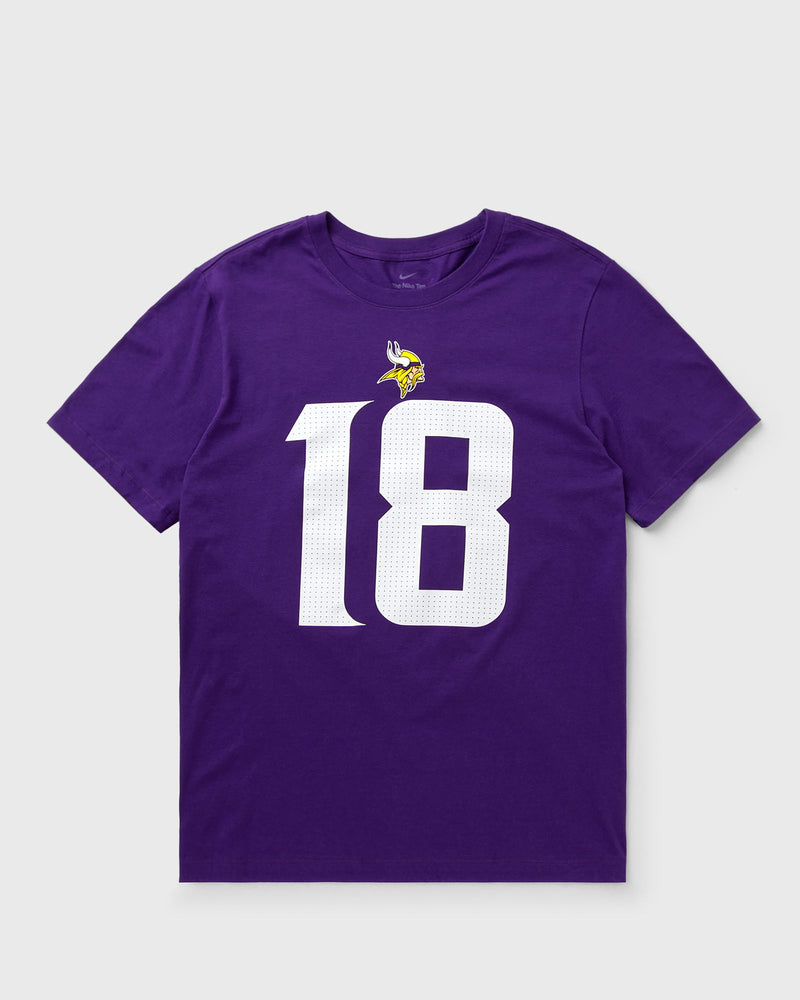 Nike NFL Minnesota Vikings Name and Number T-Shirt Justin Jefferson 18 Purple