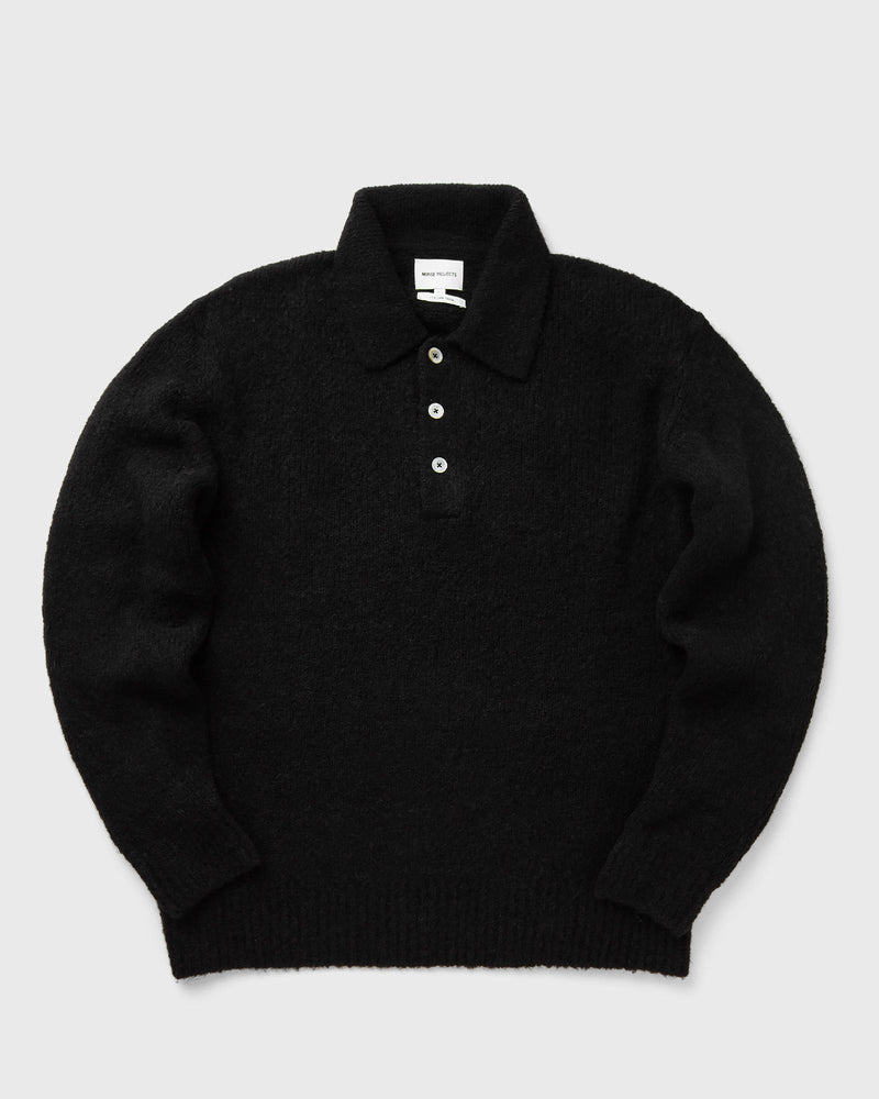 Norse Projects Rasmus Relaxed Brushed Polo Black