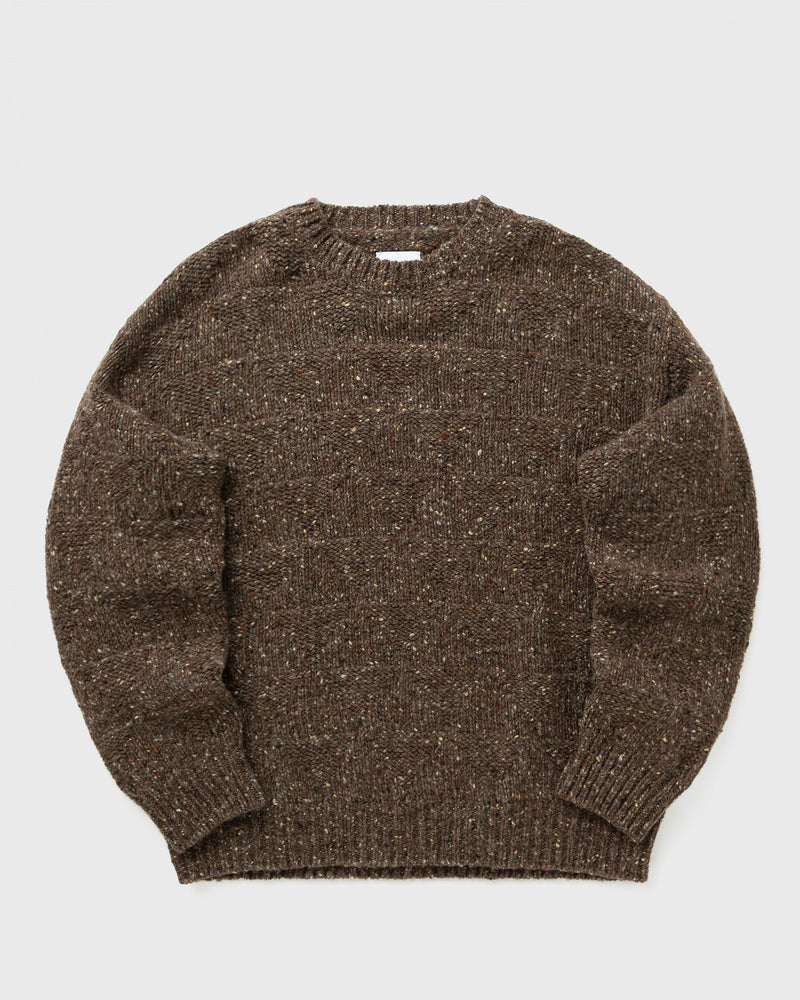 Norse Projects Jonas Donegal Diamond Sweater Brown