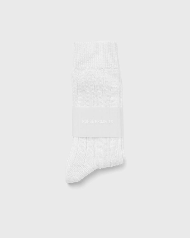 Norse Projects Bykle Cordura Wide Rib Sock White