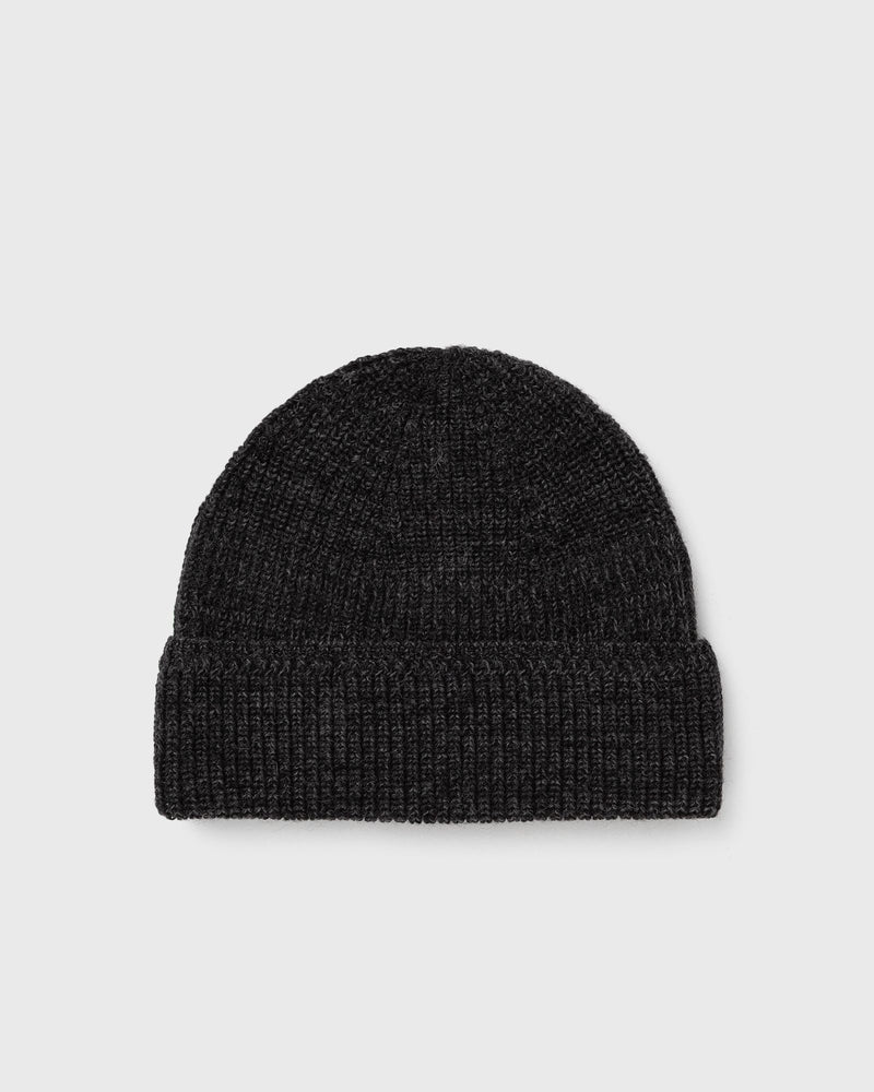 Norse Projects Wool Cotton Rib Beanie Grey