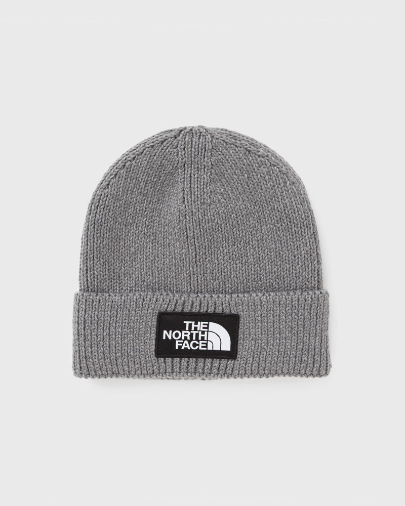 The North Face Tnf Logo Box Cuffed Beanie Grey