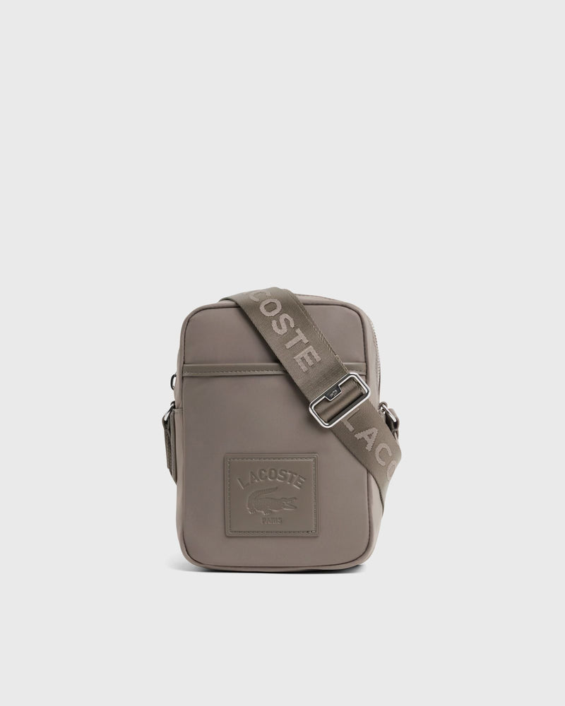 Lacoste Classics Vertical Satchel Brown