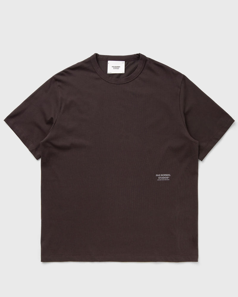 Pas Normal Studios Off-Race Cotton Tech T-Shirt Brown