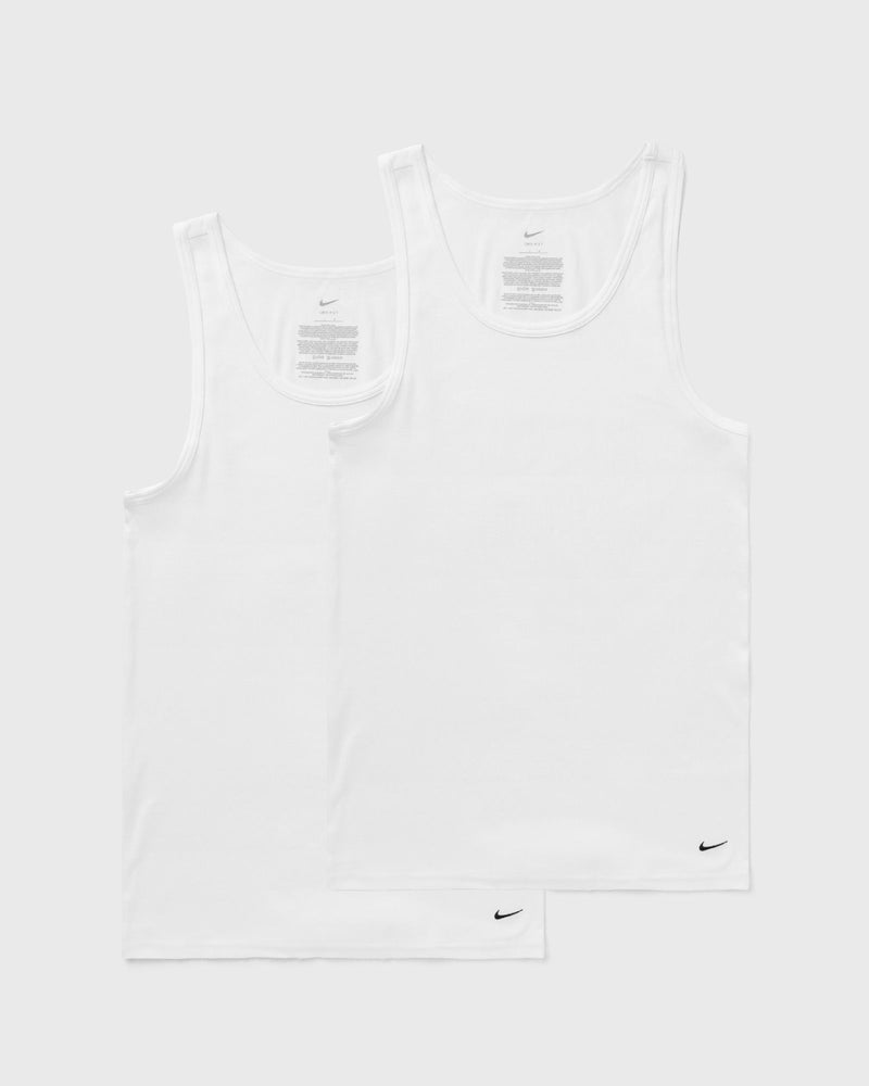 Nike Essntial Cotton Top Ribbed Tank 2PK White