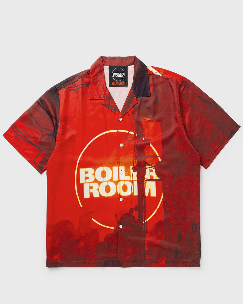 Pleasures X Boiler Room Venue Button Up Red