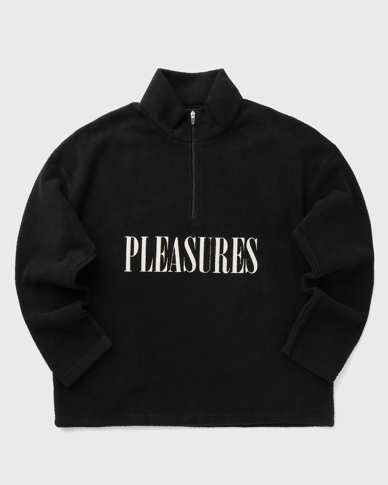 Pleasures Onyx Half Zip Polar Fleece Black