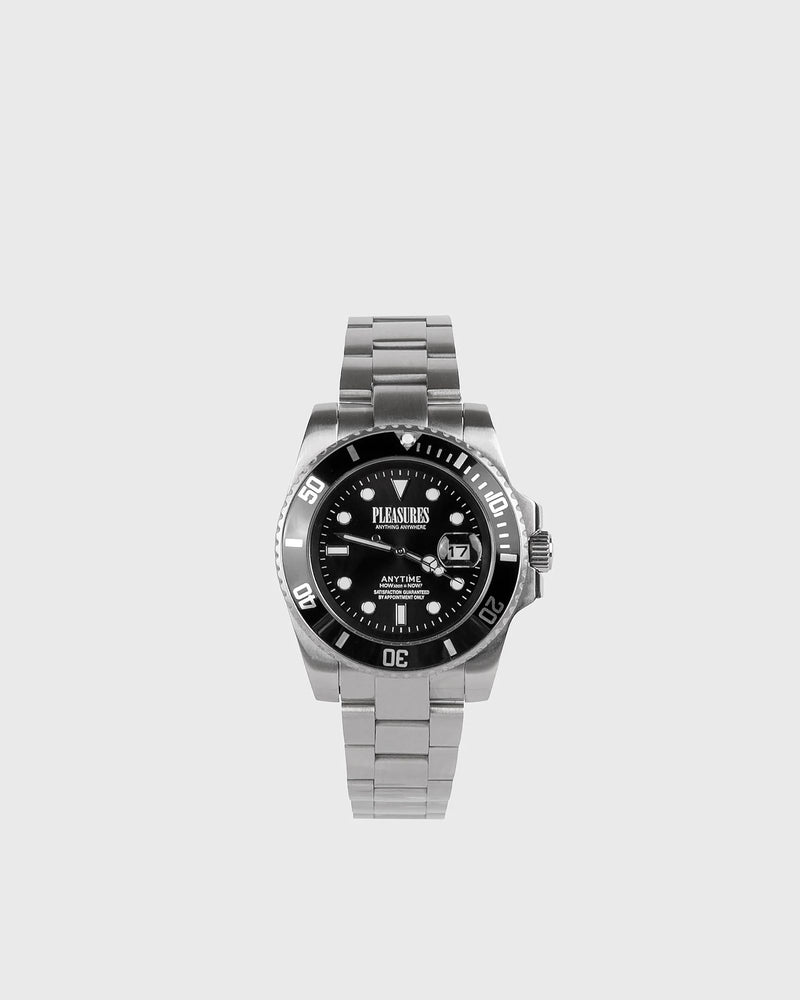Pleasures Anytime Watch Black|silver