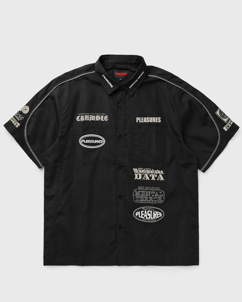 Pleasures Terror Button Up Black