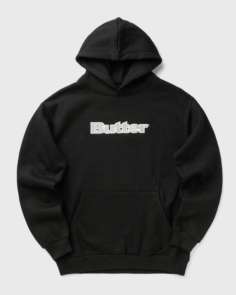 Butter Goods Textured Logo Pullover Hood Black