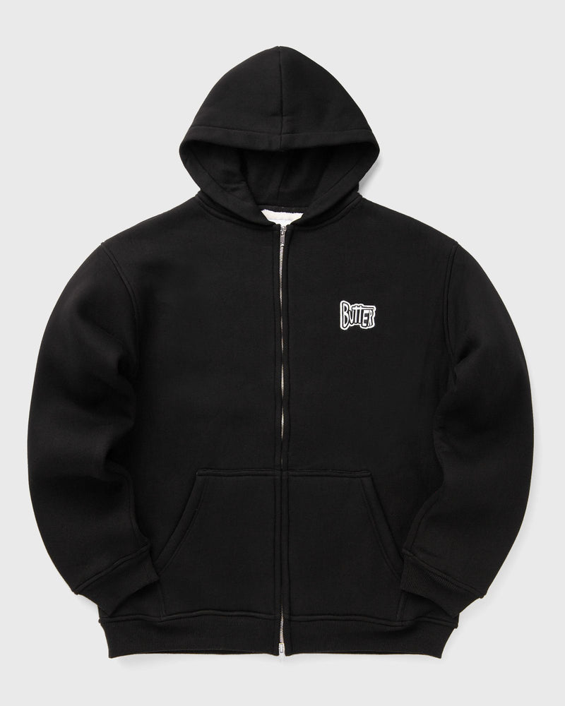 Butter Goods Pile Lined Zip-Thru Hood Black