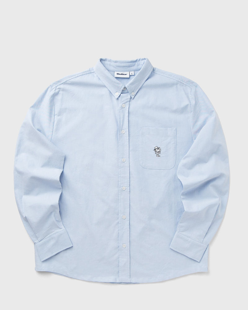 Butter Goods X Peanuts Spike Oxford Shirt Blue