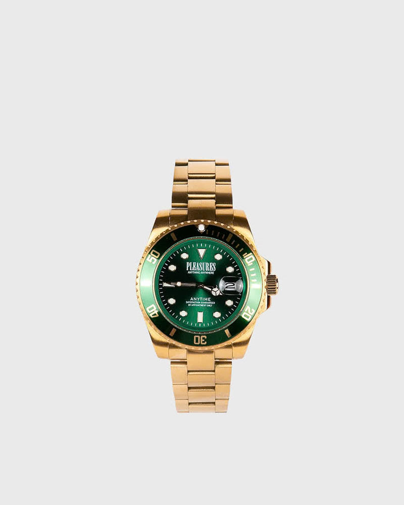 Pleasures Anytime Watch (Gold/Green)