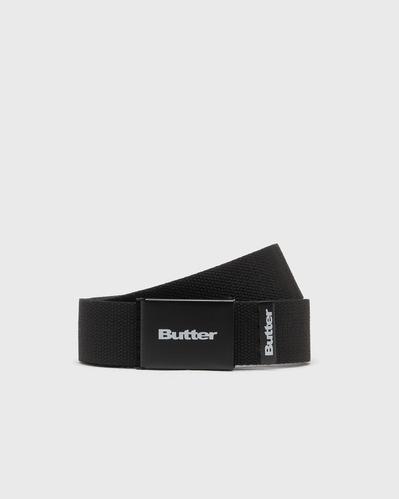 Butter Goods Logo Woven Belt Black