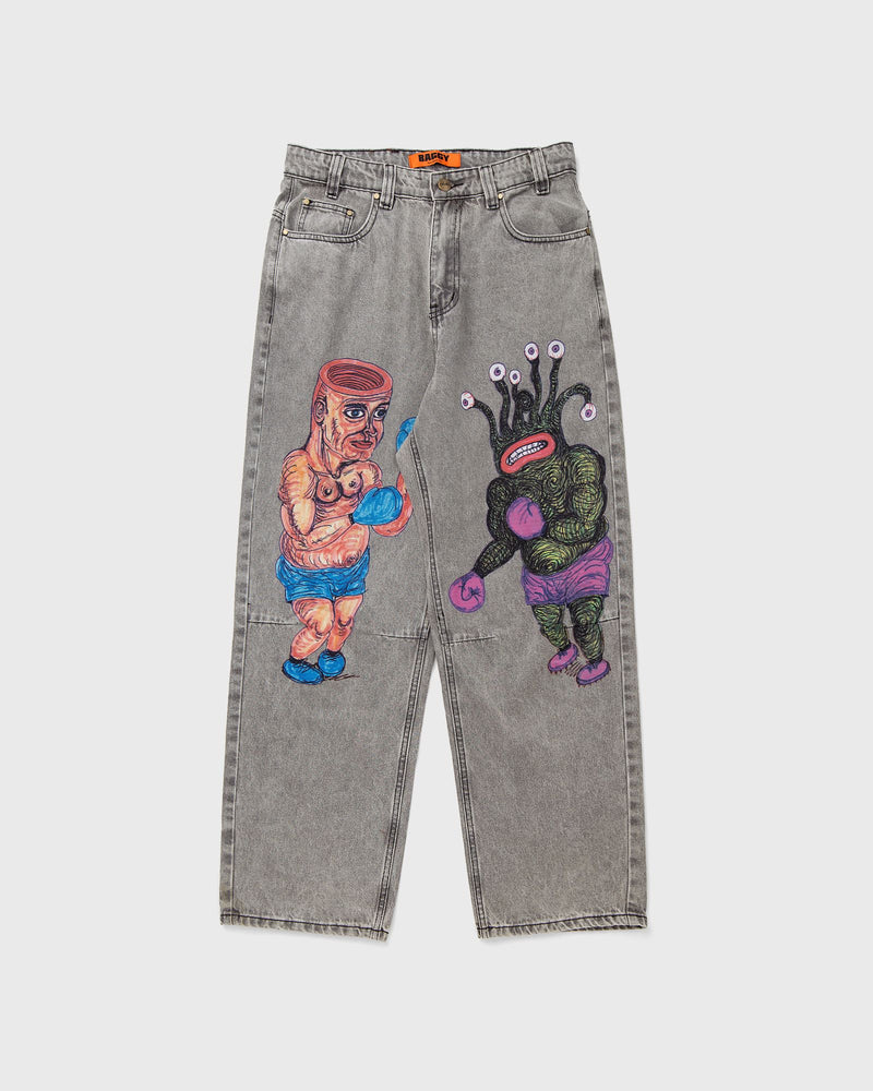 Butter Goods X Daniel Johnston Boxing Denim Jeans Grey