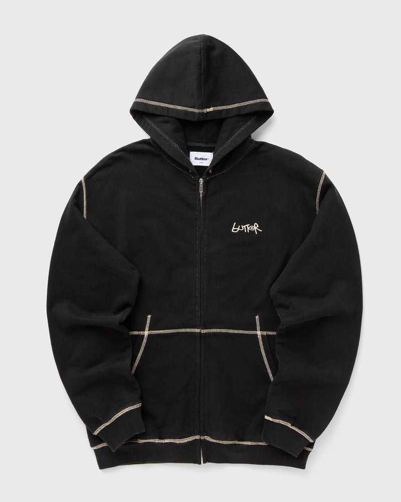 Butter Goods Trail Stitch Zip-Thru Hood Black