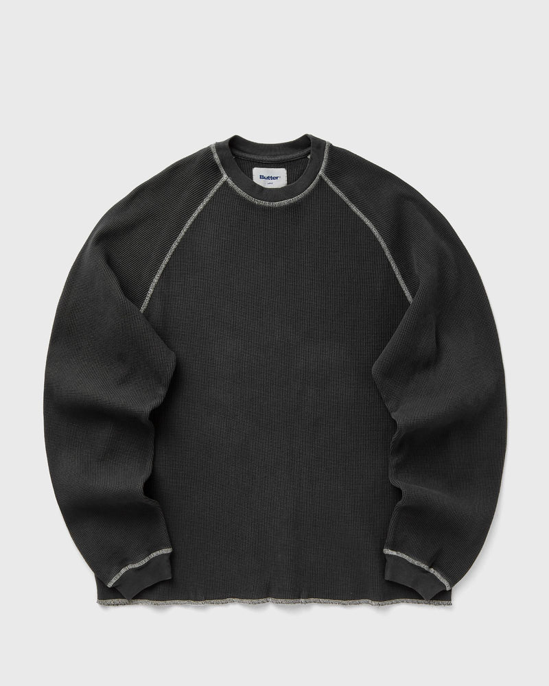 Butter Goods Waffle L/S Top Black
