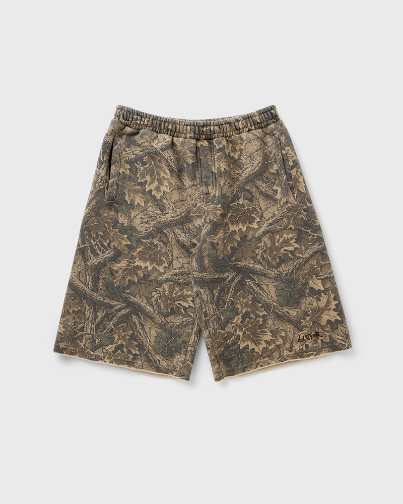 Butter Goods Fleece Shorts Green|beige
