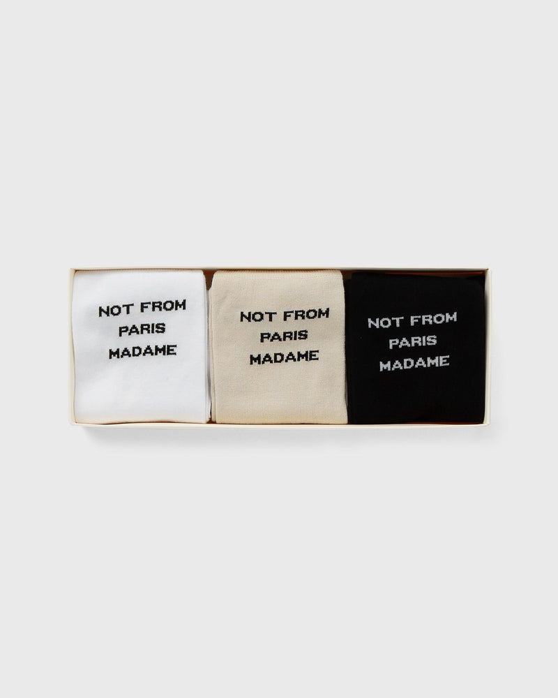 Drôle de Monsieur le Pack de Chaussettes Slogan Multi