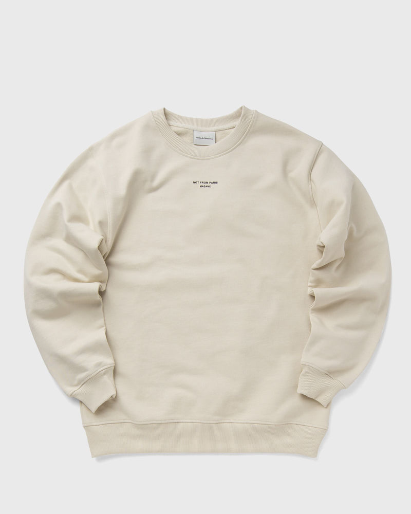 Drôle de Monsieur le Sweatshirt Slogan Classique Beige