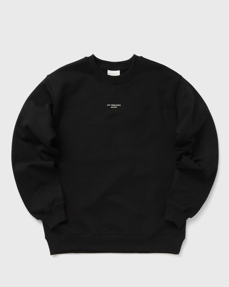 Drôle de Monsieur le Sweatshirt Slogan Classique Black