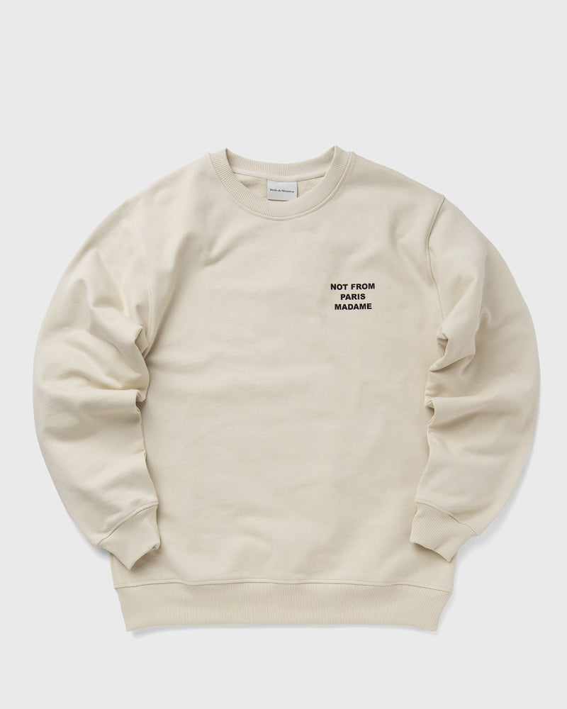 Drôle de Monsieur le Sweatshirt Slogan Beige