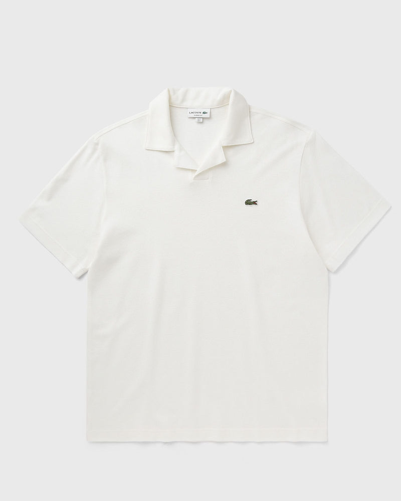 Lacoste Classic Fit Cotton-Linen Polo Shirt White