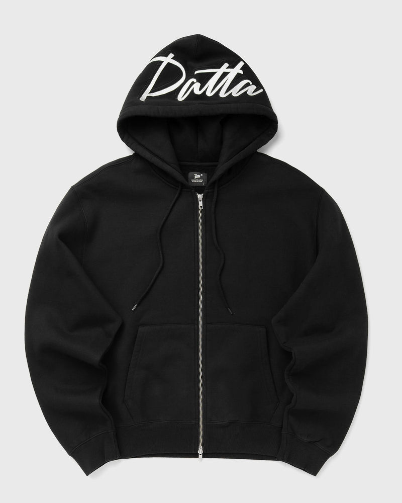 Patta Embro Classic Zip Up Hooded Sweater Black
