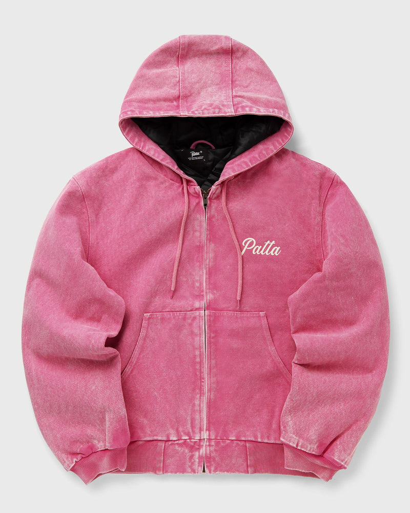 Patta Peace Canvas Hooded Jacket Pink