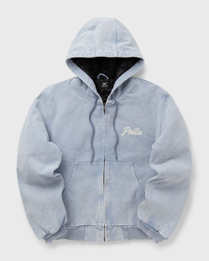 Patta Peace Canvas Hooded Jacket Blue