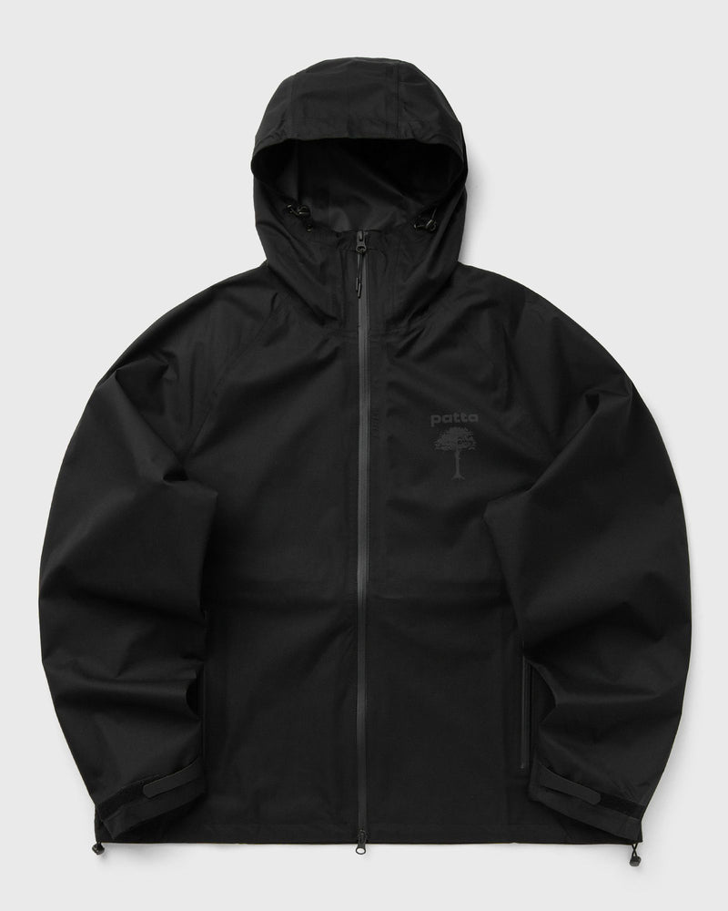 Patta 3M Reflective Waterproof Rain Jacket Black