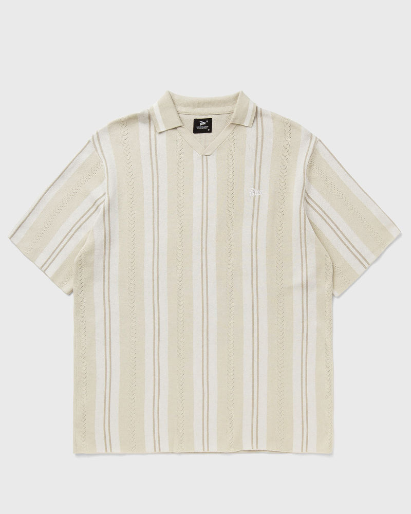 Patta Knitted Football Shirt White|beige