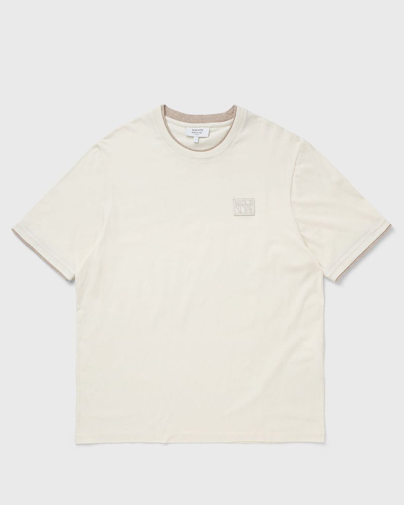 Maison Kitsune Stamp Ringer Tee-Shirt White