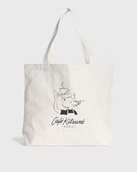 Maison Kitsune Barista Fox Tote Beige