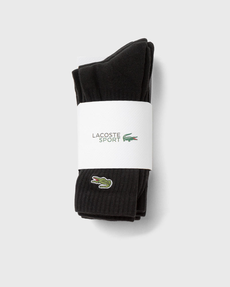 Lacoste 3-Pack Sport Socks Black