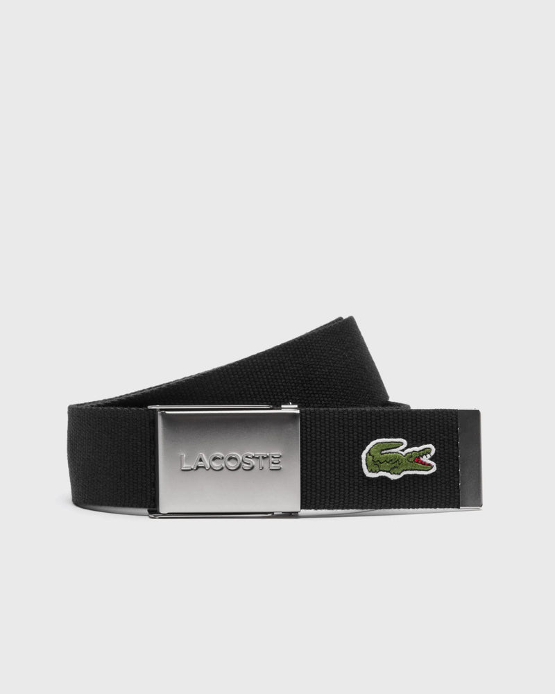 Lacoste L.12.12 Concept French Made Belt Black