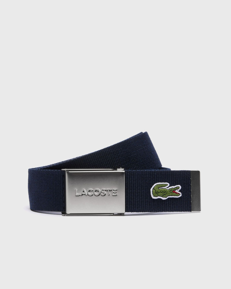 Lacoste L.12.12 Concept French Made Belt Blue